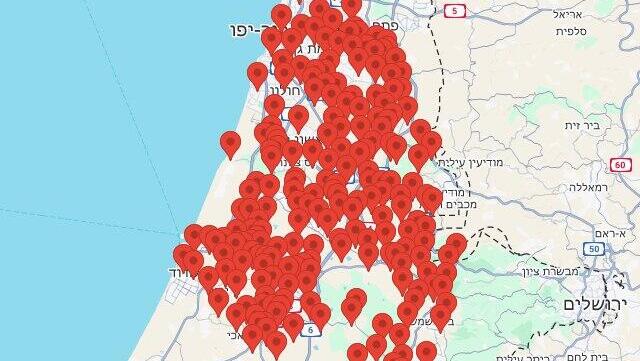 צבע אדם ברחבי הארץ