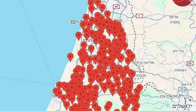 צבע אדם ברחבי הארץ