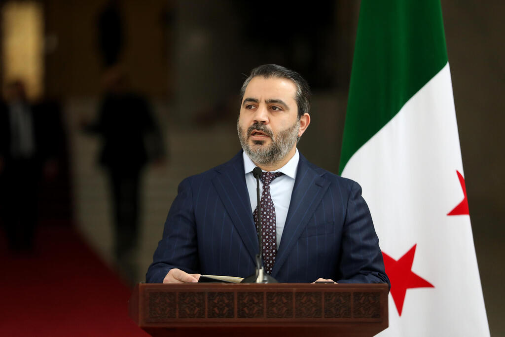 Syrian Foreign Minister Asaad al-Shaibani (Photo: Ali Haj Suleiman/Getty Images) שר החוץ של סוריה אסעד חסן א שיבאני
