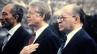  מנחם בגין, ג'ימי קרטר, אנואר סאדאת