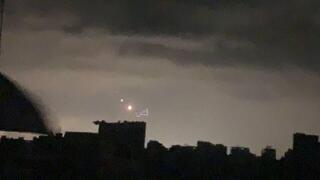 שיגור הרקטות מבית חאנון שבצפון רצועת עזה לעבר העוטף