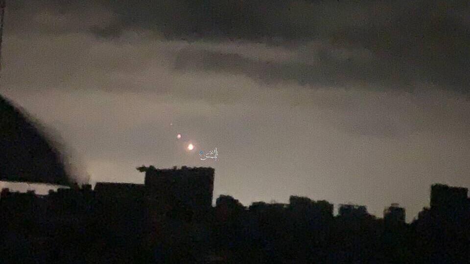 שיגור הרקטות מבית חאנון שבצפון רצועת עזה לעבר העוטף