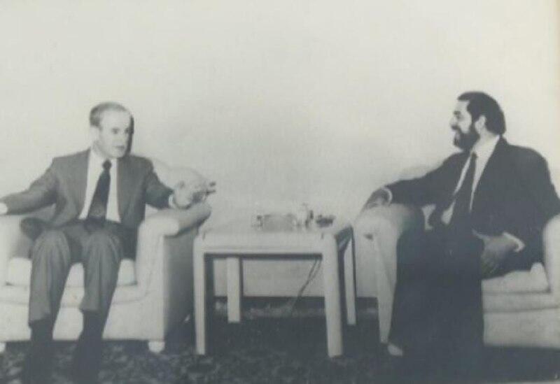 הרב אברהם חמרה בפגישה עם חאפז אל-אסד בסוריה