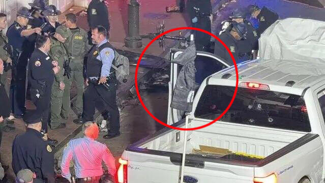 ארה"ב ניו אורלינס הרכב ש כנראה פגע ב עוברי אורח 10 הרוגים 35 פצועים