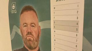 וויין רוני מככב בעמוד של חודש ינואר בלוח השנה של פלימות' ארגייל ל-2025