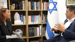 Minister Amichai Chikli in an interview with Maayan Hoffman