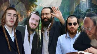 ההרוגים בתאונת הדרכים במרוקו, מימין לשמאל - נתן שפירא, ישראל שאשא, שמעון תפילינסקי, יוסף חיים תפילינסקי, משה גלנט 