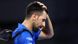 ג'וקוביץ' מתוסכל אחרי ההפסד