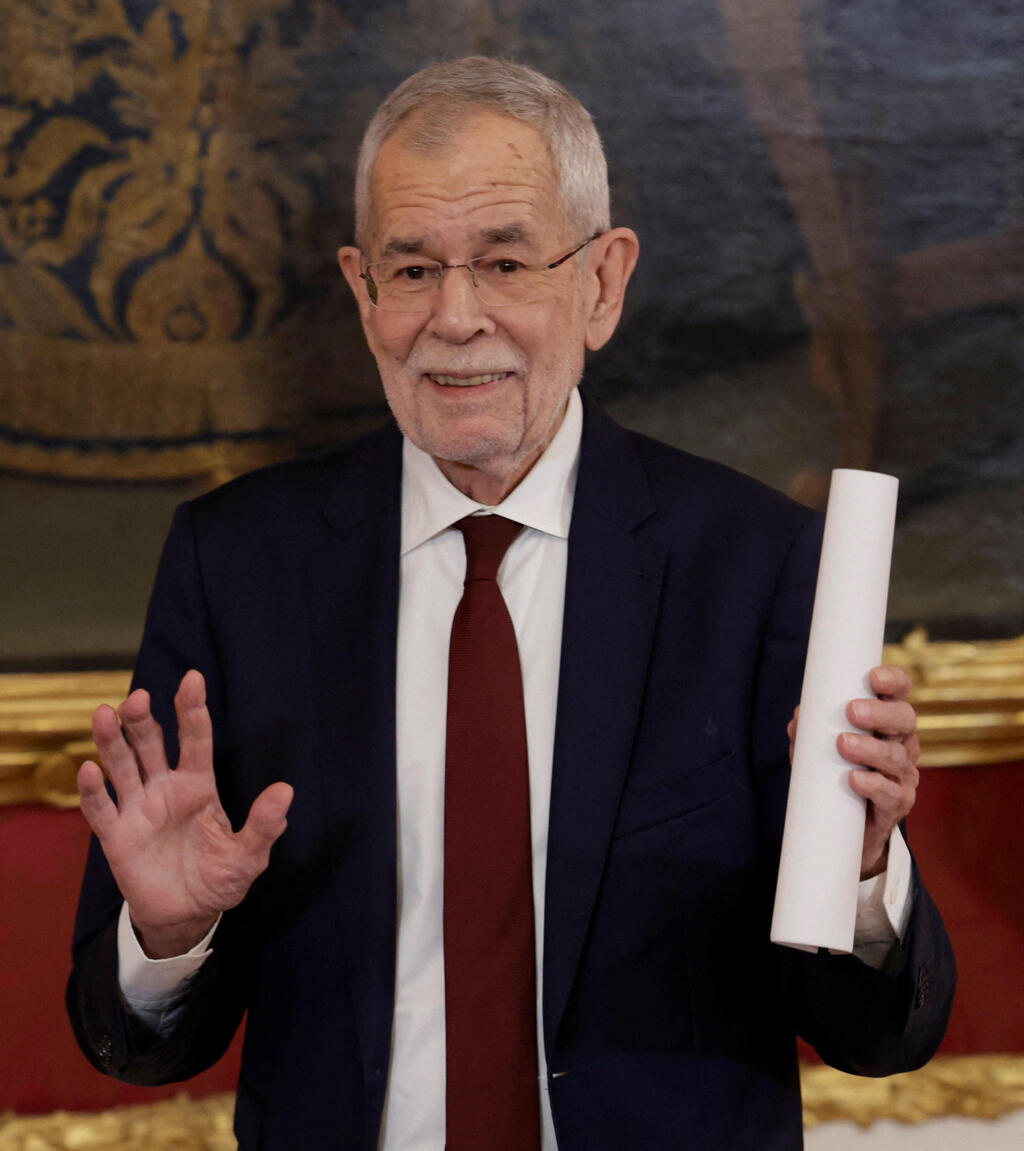 Sharp criticism of Israel in New York. Austrian President Alexander Van der Bellen (Photo: reuters/Leonhard Foeger) נשיא אוסטריה אלכסנדר ון דר בלן