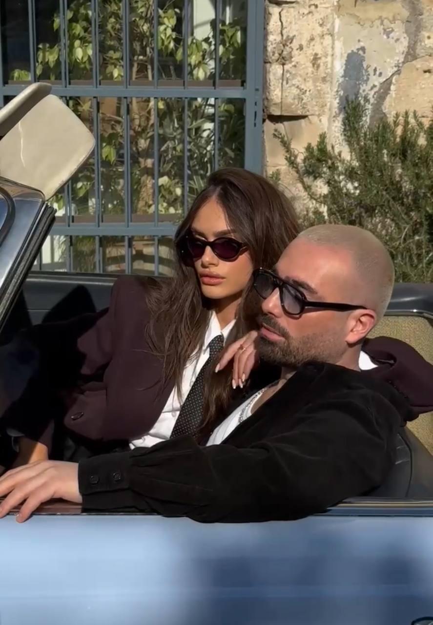 עומר אדם ויעל שלביה, בצילומי קמפיין למותג "קטליה"
