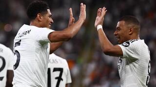 ג'וד בלינגהאם וקיליאן אמבפה חוגגים