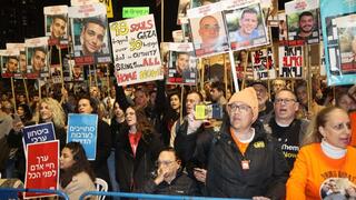 הפגנה למען שחרור החטופים בכיכר החטופים