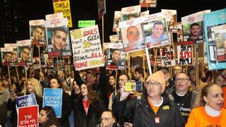 הפגנה למען שחרור החטופים בכיכר החטופים