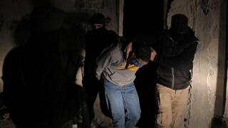 Moment of arrest of ISIS member in the Sayyida Zeinab area of Damascus