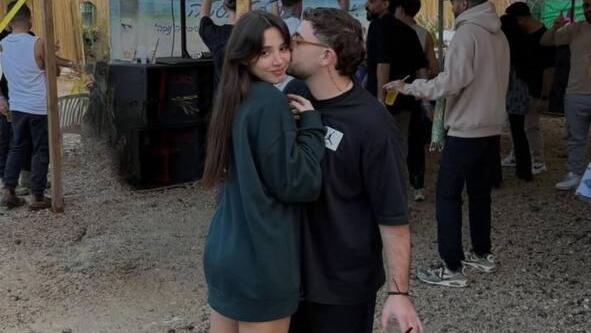 אלמוג מאיר ג׳אן, שחולץ משבי החמאס, עם אושר חנום, בת זוגתו לשעבר של עמית בן יגאל ז״ל