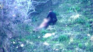 תיעוד החשוד שגנב משאית בטבריה ואותר עירום במנהרה