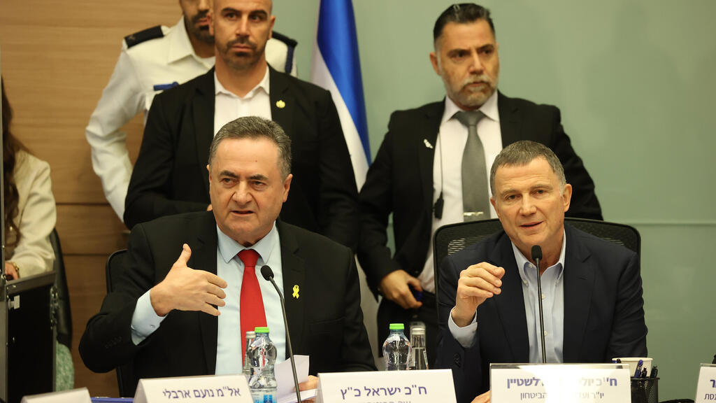 שר הביטחון ישראל כ"ץ בוועדת החוץ והביטחון