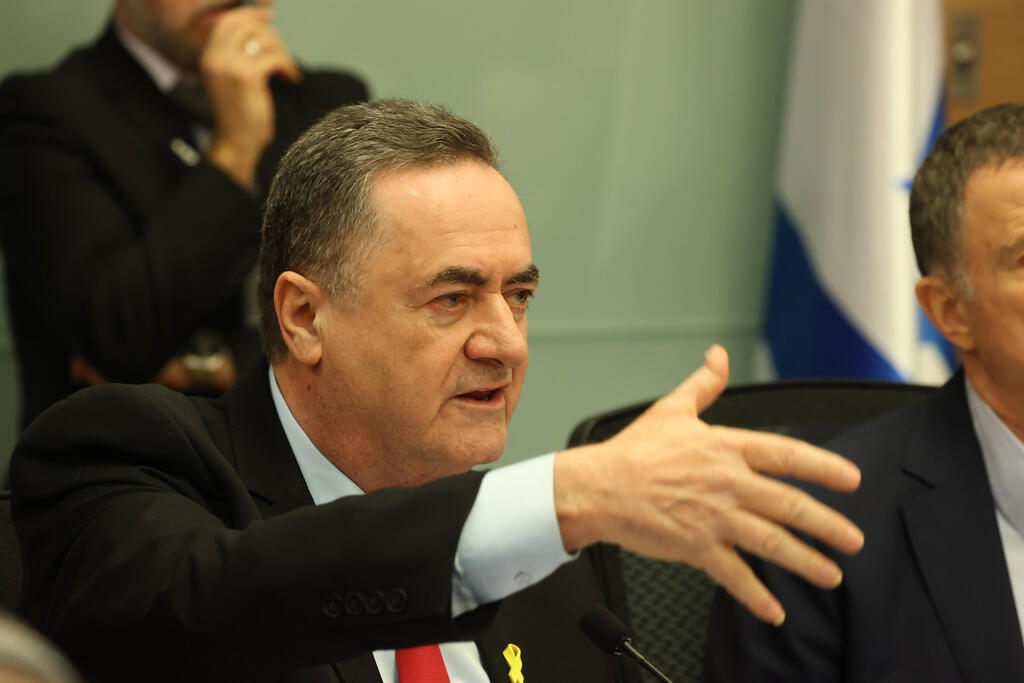 שר הביטחון ישראל כ"ץ בוועדת החוץ והביטחון