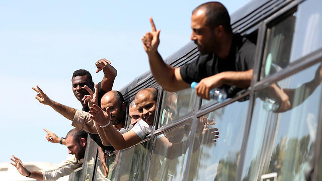 Palestinian prisoners during the Shalit deal 