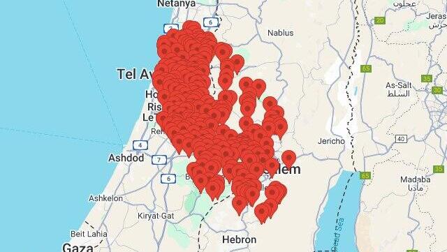 Missile alert sirens sounded across central Israel 