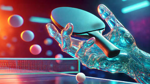 יד מהידרוג'ל מחזיקה מחבט