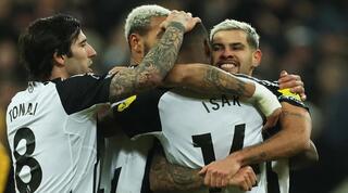 שחקני ניוקאסל חוגגים