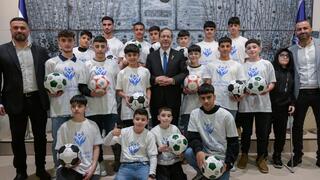 ילדי מג'דל שמס בבית הנשיא