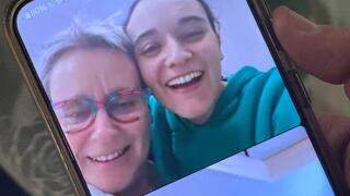 אמילי דמארי בשיחת וידיאו אחרי ששוחררה משבי חמאס