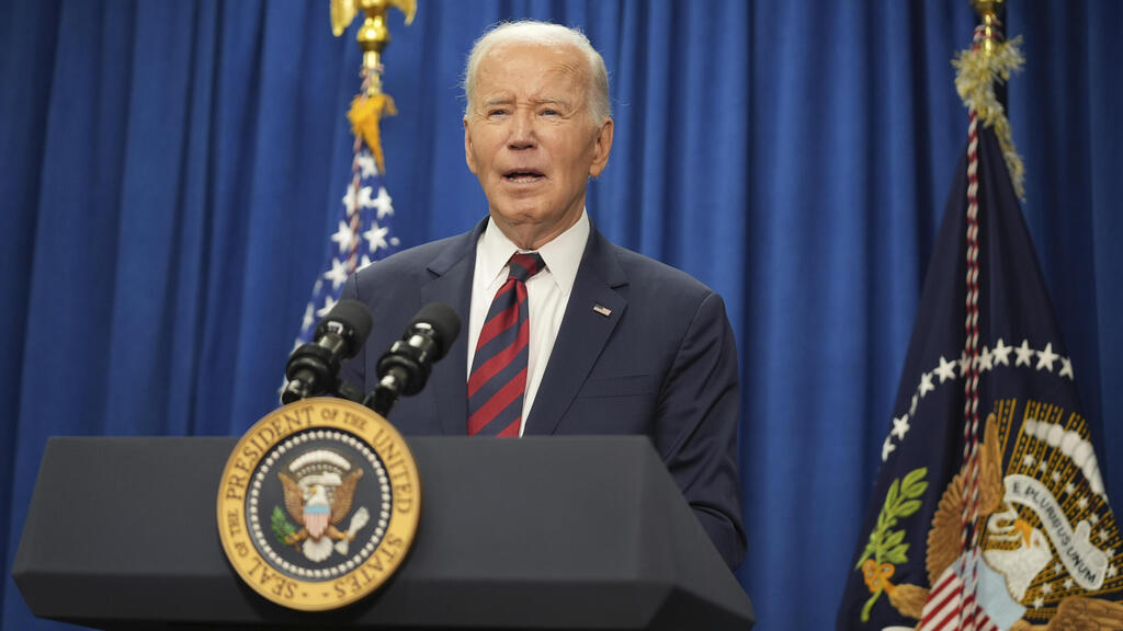 Джо Байден (Фото: AP Photo/Stephanie Scarbrough) נשיא ארה"ב היוצא ביידן בהצהרה על שחרור ה חטופות עסקה