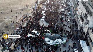 כיכר סראיא בזמן שחרור החטופות והעברתן לצלב האדום