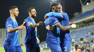 שחקני עירוני טבריה חוגגים