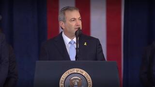 הרב ארי ברמן בהשבעת טראמפ