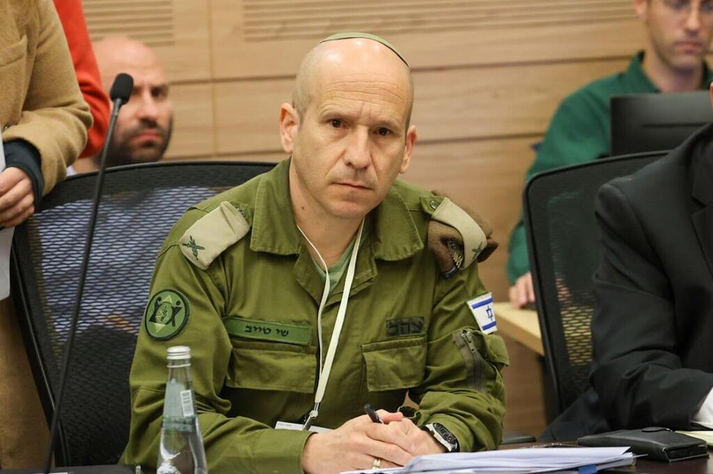 תא"ל שי טייב, ראש חטיבת תכנון ומנהל כח האדם, בוועדת חוץ וביטחון