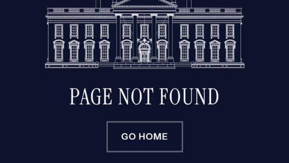 אתר הבית הלבן בספרדית הושבת. הודעת השגיאה: "לכו הביתה"