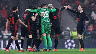 שחקני ברצלונה חוגגים