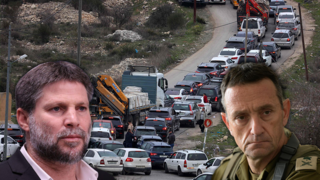 פקקים בגדה, יהודה ושומרון בגלל מחסומים של צה"ל בעקבות מבצע חומת ברזל