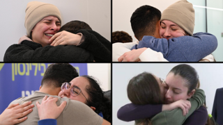התצפיתניות שחזרו מהשבי נפגשות עם קרוביהן