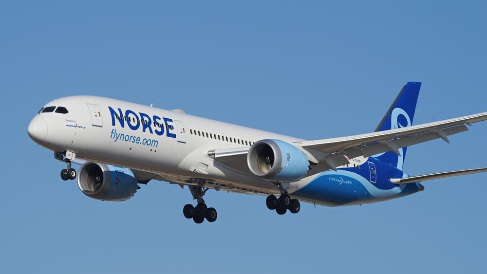 מטוס בואינג 787 של חברת נורס אטלנטיק איירווייז