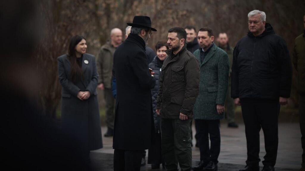 זלנסקי בטקס בבאבי יאר