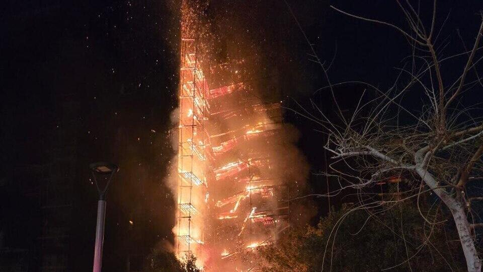 שריפה ברחוב שמחה הולצברג בתל אביב