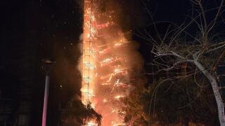 שריפה ברחוב שמחה הולצברג בתל אביב