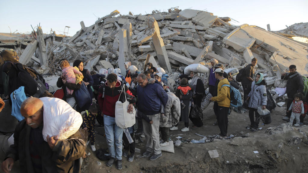 חזרת העקורים הפלסטינים לצפון רצועת עזה