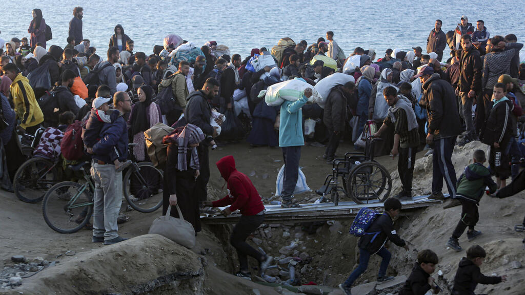 חזרת העקורים הפלסטינים לצפון רצועת עזה