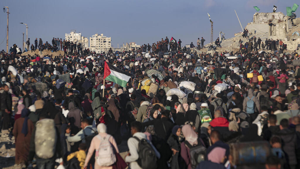 חזרת העקורים הפלסטינים לצפון רצועת עזה