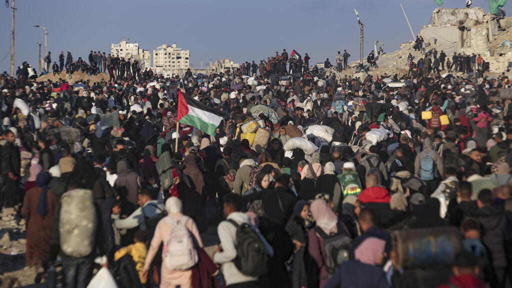 חזרת העקורים הפלסטינים לצפון רצועת עזה
