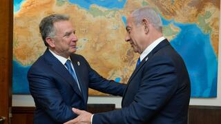 ראש הממשלה בנימין נתניהו נפגש בלשכתו עם שליחו המיוחד של נשיא ארצות-הברית למזרח-התיכון, סטיב וויטקוף