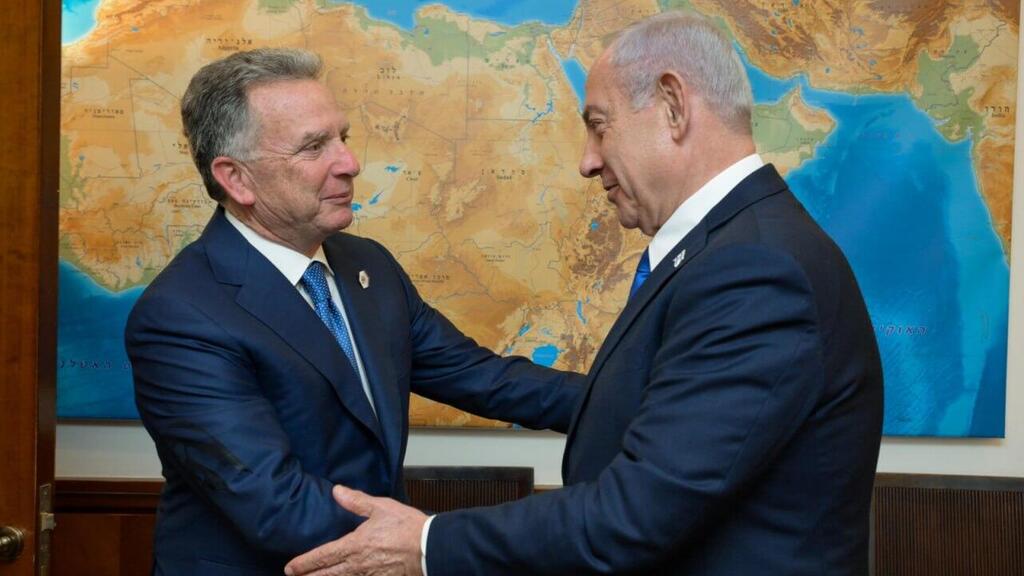 ראש הממשלה בנימין נתניהו נפגש בלשכתו עם שליחו המיוחד של נשיא ארצות-הברית למזרח-התיכון, סטיב וויטקוף