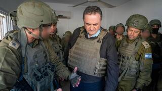 שר הביטחון ישראל כ"ץ במחנה הפליטים ג'נין