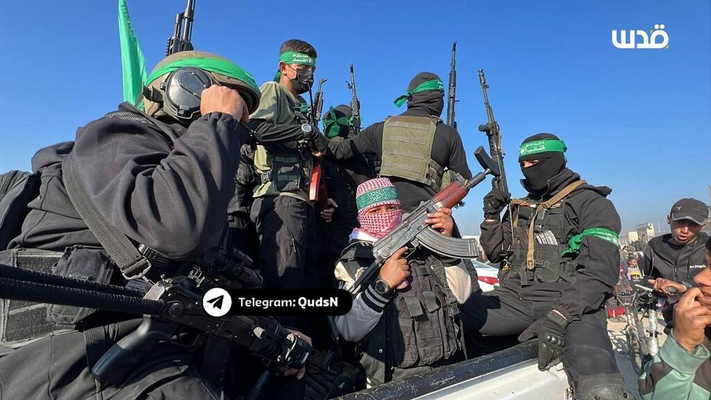 'The weapons of resistance will remain tied to the establishment of a Palestinian state' הכנות לטקס מסירת החטופים בג'באליה