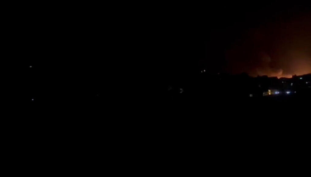 Footage of the attack in Lebanon תיעוד התקיפה בעומק לבנון